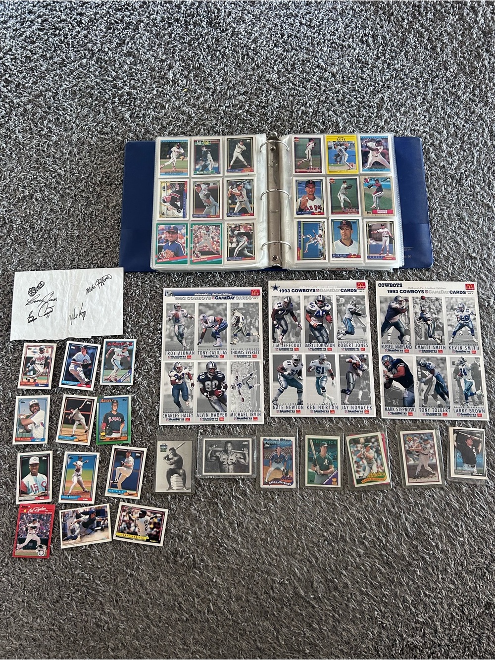 🔥MASSIVE Vintage Sports Card Collection- 500+ MLB NFL NBA + autographs